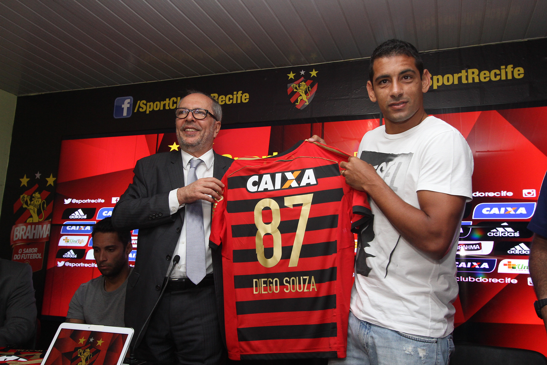 Apresentação de Diego Souza no Sport. 2015, Recife, PE, Brasil.